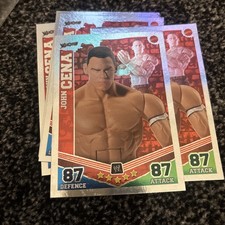 WWE TOPPS SLAM ATTAX MAYHEM 2010 MATTEL JOHN CENA FOIL WRESTLING CARD FLEX FORCE
