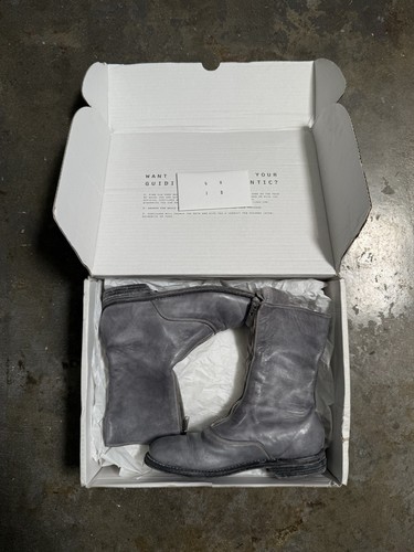 Guidi 310 Front Zip Ankle Length Horse Leather Boot Light Grey - Picture 6 of 8