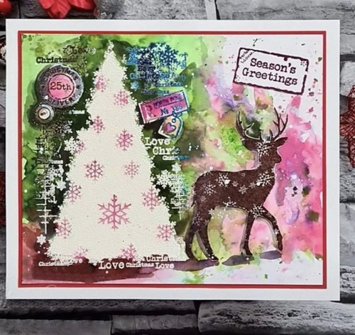 Clear Stamps Christmas Sentiments Transparent Stamp Words Font Card Making - Picture 2 of 8