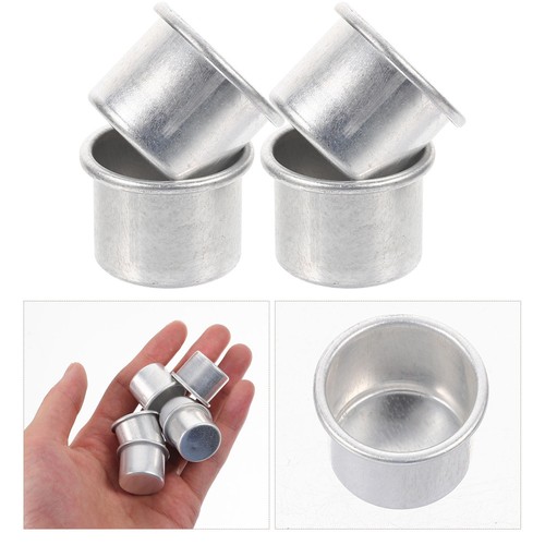 50 Pcs Metal Candle Cups Aluminum Candle Insert Holders for Candle Making - Bild 7 von 12