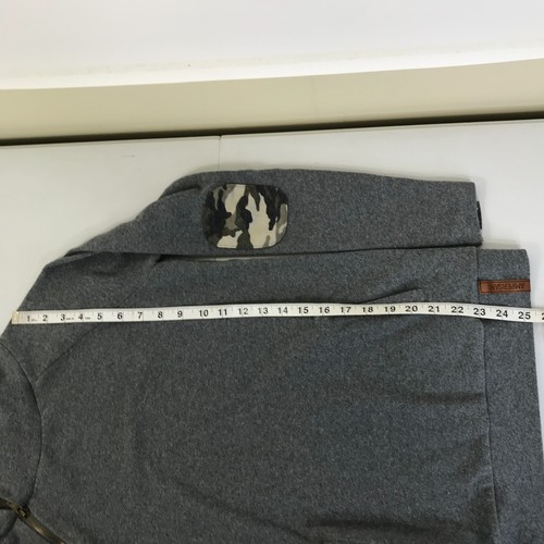 Ampersand Avenue DoubleHood Sweatshirt Damen XS Camouflage Ellenbogen Patch Pullover - Bild 10 von 12