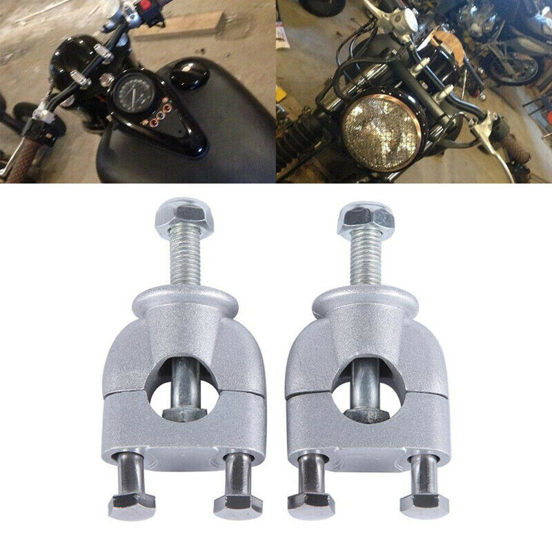 2x Handlebar Riser Kit 7/8" Bars 22mm Motorcycle ATV Dirt Bike CNC