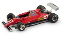 Brumm 1/43 F1 Ferrari 126 C2 Tambay 1982 27 Italy Gp Statisches Modell Diecast