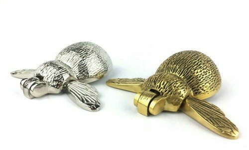 SOLID BRASS BUMBLE BEE DOOR KNOCKER, MATERIAL, VARIOUS FINISHES GIFT - Picture 8 of 11