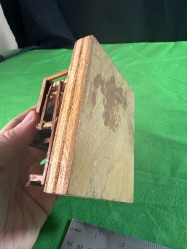 Vintage Wooden Cabin Souvenir 4.5”x3.5” Handcrafted Collectible - Picture 6 of 7