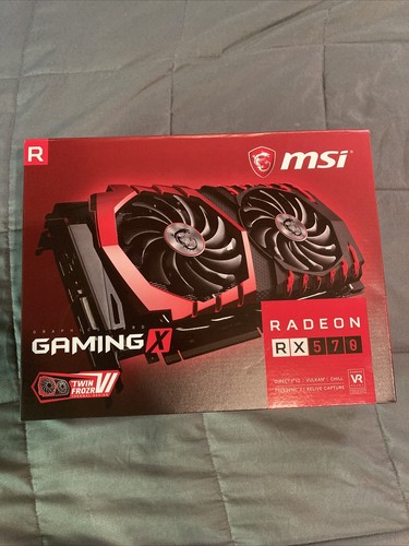 MSI Radeon RX 570 GAMING X 4G GDDR5 Graphics Card - Black/Red - Picture 1 of 8