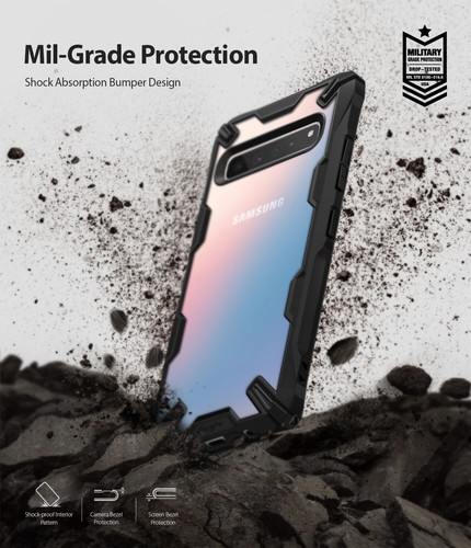 Für Samsung Galaxy S10 5G | Ringke [FUSION-X] durchsichtige stoßfeste schlanke Cover Hülle - Bild 17 von 48