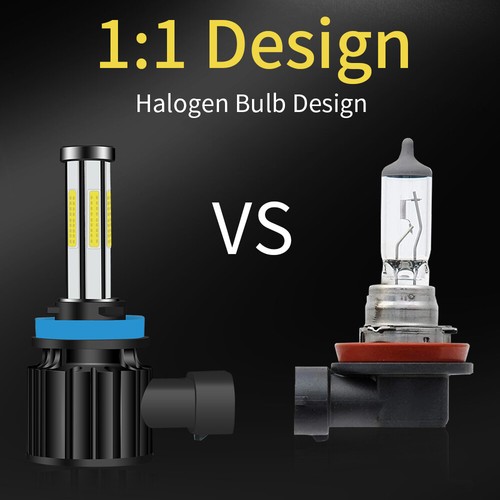 6-Sided 9005 H11 LED Headlight Kit Combo Bulbs High&Low Beam Super Bright White - Picture 9 of 14