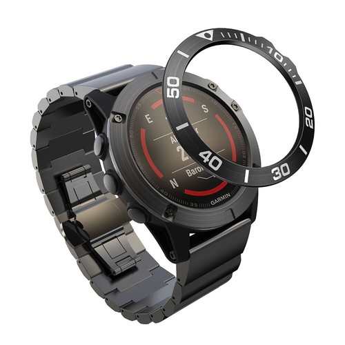Do Garmin Fenix 5x 5x Plus aluminiowy pierścień lunetowy ochrona przed zarysowaniami osłona - Zdjęcie 13 z 15