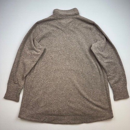 Duluth Trading Frost Lake Tunic Shirt Womens 1X Plus Size Fleece Fossil 23903 - Picture 7 of 7