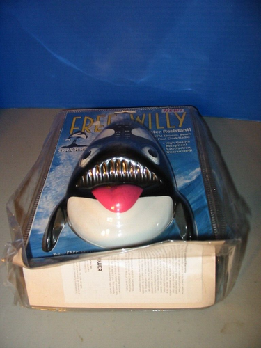 Free Willy Orologio Doccia Piscina Radio Nuovo Sigillato in Fabbrica 1996 Warner Brothers - Foto 2 di 12