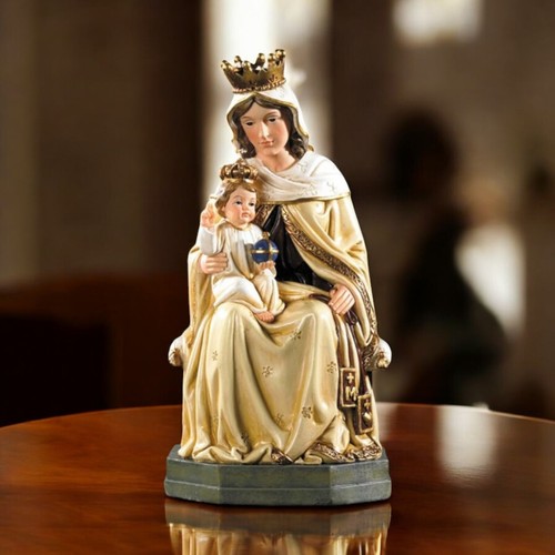 Our Lady of Mt. Carmel Statue | 8" Resin Religious Figurine | Catholic Decor