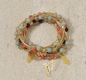 Earthy Bracelets 18k Gold Plated Crystals Jade Beads Multi Charms Image Is Loading Earthy Bracelets 18k Gold Plated Crystals Jade Beads
