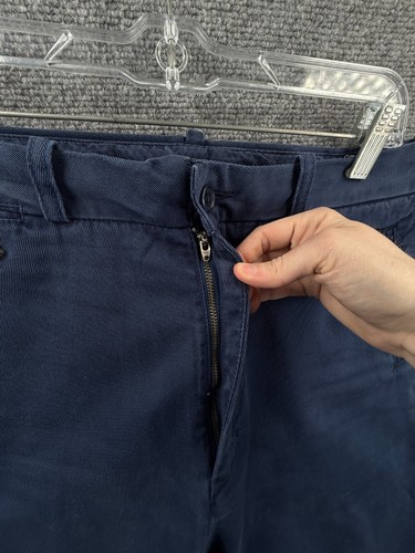 Pantalones Chinos DIESEL Platton Sarga Algodón 32X29 Adulto Diseñador Cónico Metal Logo - Imagen 10 de 24