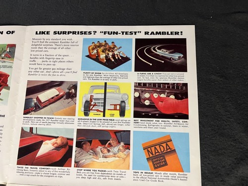 1957 Rambler Dealership Fold Out Poster Sales Brochure Original 21x29 Vintage #2 - Picture 14 of 20