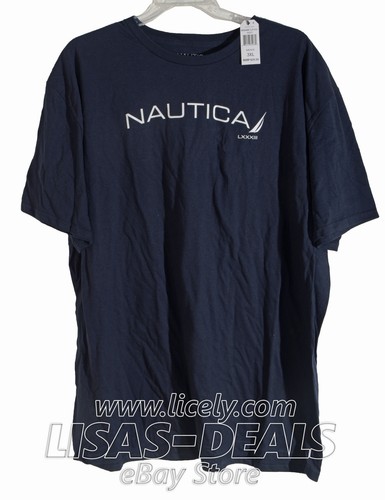 Mens Nautica T-Shirt Short Sleeve Tee White Gray Navy Red Green M L XL 2XL 3XL - Picture 7 of 26