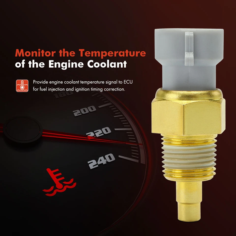 Transmisor de temperatura de refrigerante del motor para GMC Yukon Savana 1500 2500 3500 C1500 B7 Foto 3 de 4