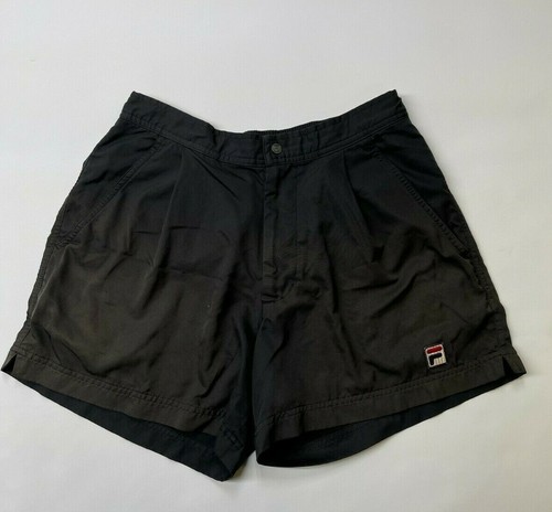 VINTAGE FILA Tennis Shorts Black | Size Small *FR