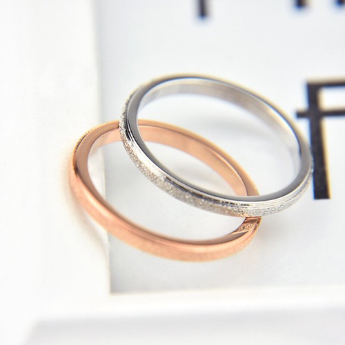 2/4Mm Cz Edelstahl Scrub Ring Titanschmuck Unisex Ehering▶ ↑ - Bild 11 von 16