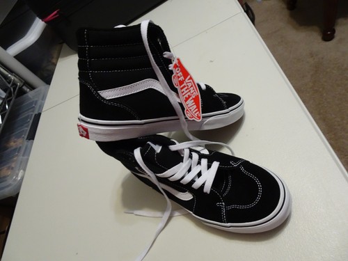 Scarpe stringate alte Vans Off The Wall nere/bianche Filmore giovanili taglia US 5 - Foto 2 di 6