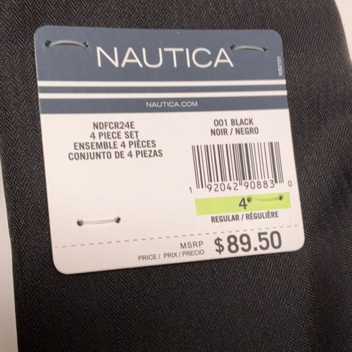 NAUTICA sz 4 Boys Suit 4 Pieces: Pants, Jacket, Shirt, Tie, Red Shirt + Black - Picture 6 of 8