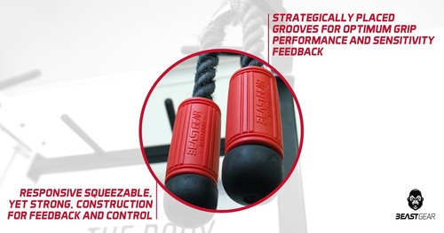Beast Gear Lenkergriffe zum Gewichtheben | Hantel & Langhantel Muskelaufbau - Bild 2 von 9
