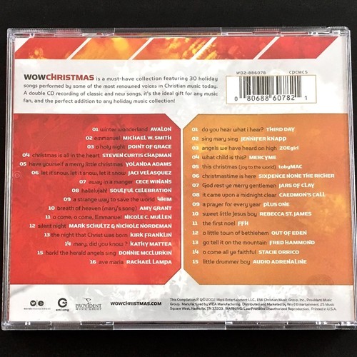 Christmas 4 CD Lot Gospel Michael W. Smith Steven Chapman Jaci Velasquez WOW - Foto 9 di 13