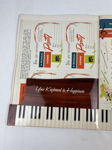 Paquete completo de fiesta en casa Hammond de la década de 1950, troquelados, postales, anuncios - Imagen 3 de 13