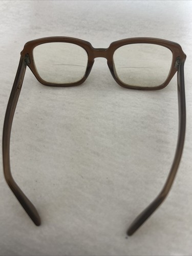 Vintage Eyeglasses Frame USS Brown Nerd Frames 4 1/2-5 3/4 Frames - Picture 3 of 7