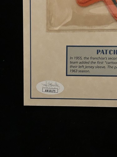 1960 Baltimore Orioles SIGNED 9x12 Patch Photo Brooks Robinson & Walt Dropo JSA - Picture 3 of 6