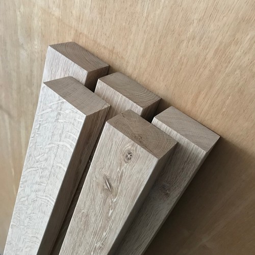 Kantholz Leisten Eiche Massiv Holz Brett Balken Drechselholz Tischbein Pfosten - Bild 2 von 11
