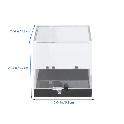 8 Pcs Square Transparent Plastic Box for Stone Specimen Container - Picture 8 of 12