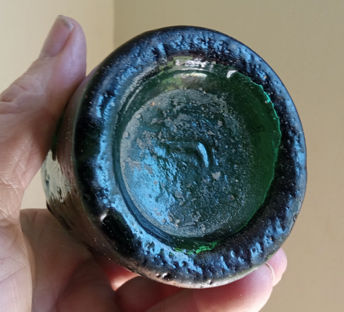 IRON PONTIL LUKE BEARD HOWARD ST BOSTON EMB STAR GREEN PORTER OR SODA BOTTLE - Picture 7 of 12
