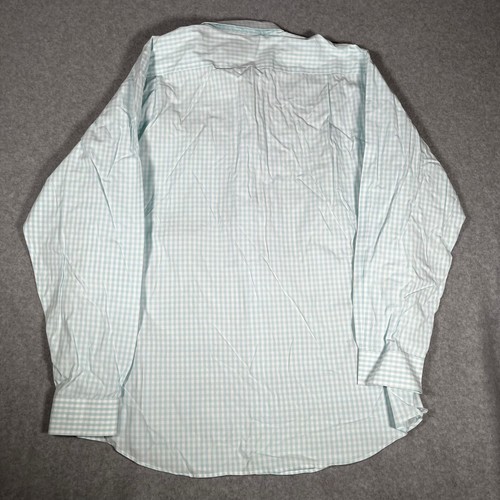 Southern Proper Long Sleeve Button Shirt Mens XLarge XL Gingham Plaid Light Blue - Picture 6 of 9