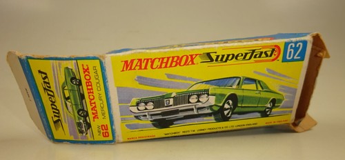 Matchbox Superfast 62A Mercury Cougar leere originale "H" Box - Bild 4 von 4
