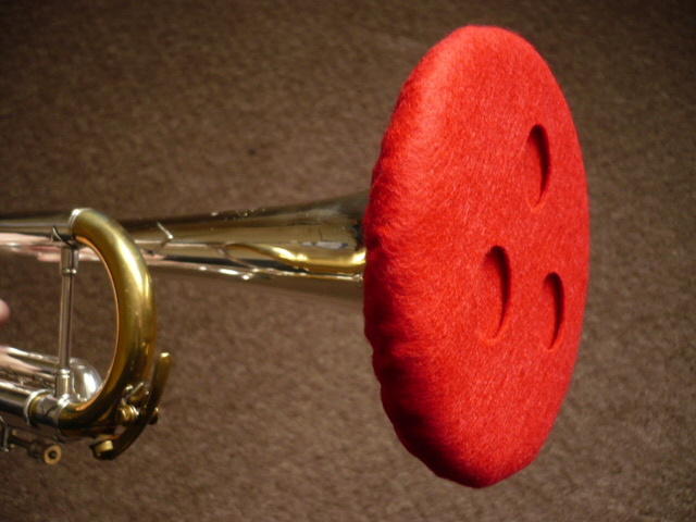 Trumpet Felt Mute Vented Double Thickness Red w/ Red Lining Demo Video Cornet CN10889 Trumpet Felt Mute Vented Double Thickness Red w/ Red Lining Demo Video Cornet CN10889