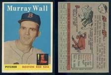 (45112) 1958 Topps 410 Murray Wall Red Sox-EM