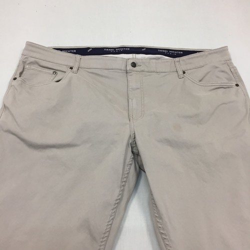 Daniel Hechter Trousers Mens W46 L34 Straight Fit Chino Beige - Picture 3 of 11