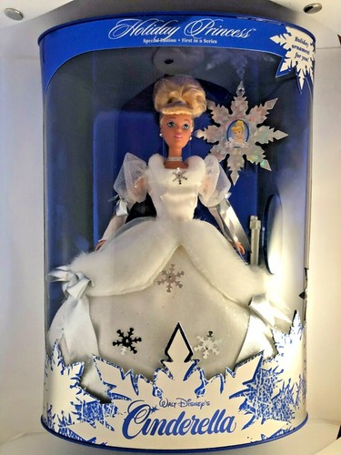 New in Box Disney's Holiday Princess Cinderella 1996 First  in a series Mattel  - Bild 1 von 3