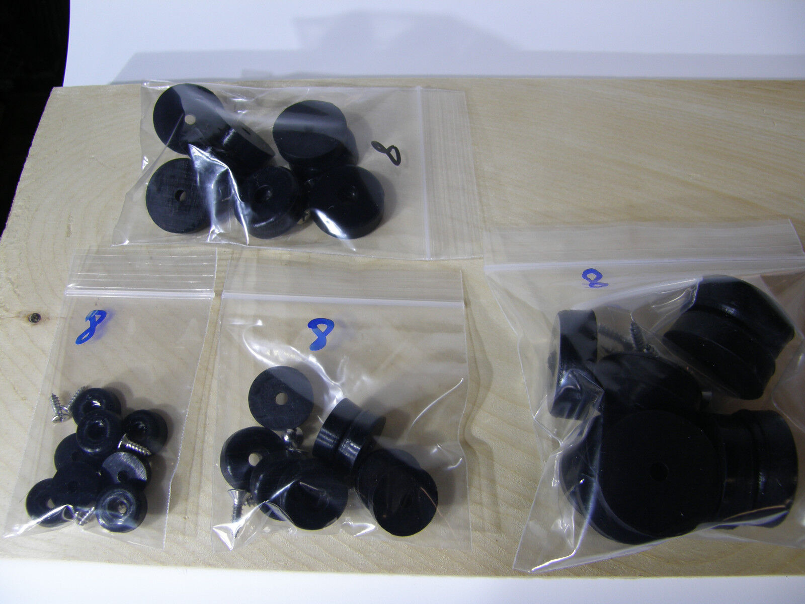 SUPER COMBO PACK Cutting Board Silicone Bumper Feet with Stainless Screws - Picture 52 of 56