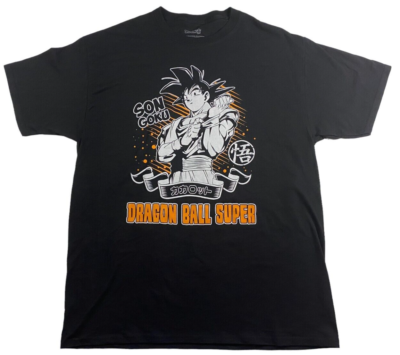 DRAGON BALL SUPER Son Goku Mens Large T-Shirt 100% Cotton Made In