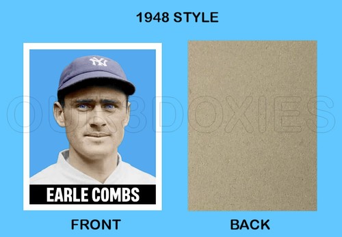 Earle Combs Baseball Trading Card ACEO New York Yankees 48-L-EC-1 - Picture 2 of 6