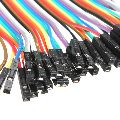 20CM Each 40pcs Dupont Wire Jumper Cable Male 2.54mm 1P-1P Female to Male Female - Bild 9 von 17