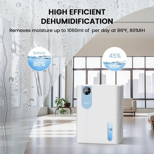 Dehumidifier 152 oz for Home Basement Office w/ Large Water Tank save energy NEW - Picture 4 of 7