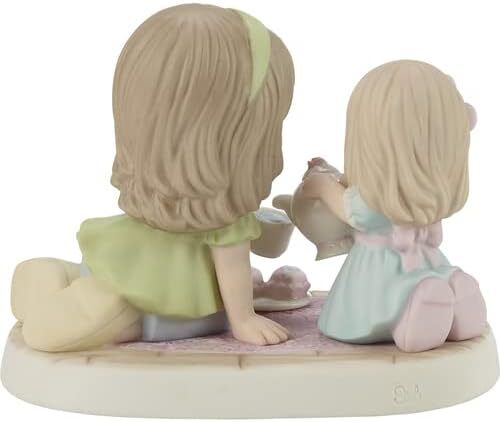 Precious Moments Mama & Tochter Figur | Mom, You?re Tea-Rific Biskuitporzellan - Bild 2 von 2
