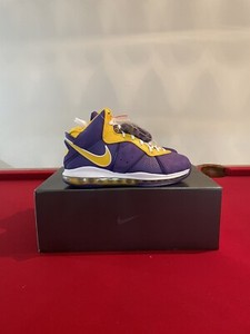 Men's Nike Lebron 8 VIII QS Lakers Basketball Shoes Size 11 DC8380-500 | eBay
