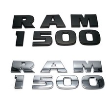 For Dodge RAM 1500 Lettering Emblems Stickers Flat Badge Car NEW