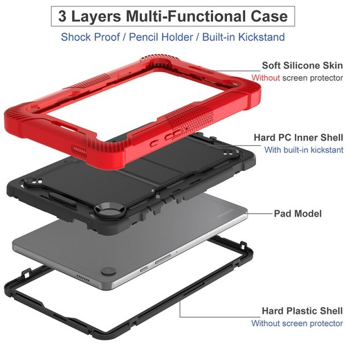 Rugged Armor Case For Samsung Galaxy Tab A9 X110/X115 Tablet 8.7'' Stand Cover - Picture 6 of 20