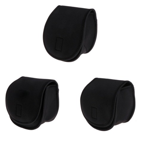 Protective Cover Bag Fishing Reel Pouch Neoprene Case Fly Carp Bait Caster - Picture 4 of 14