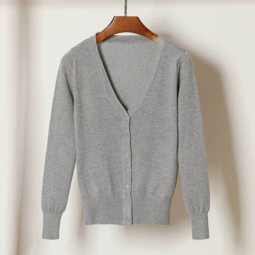 Womens Cardigan Long Sleeve Slim Ladies Knitted Top Cardigans Sweater Outwear ▫ - Picture 12 of 21